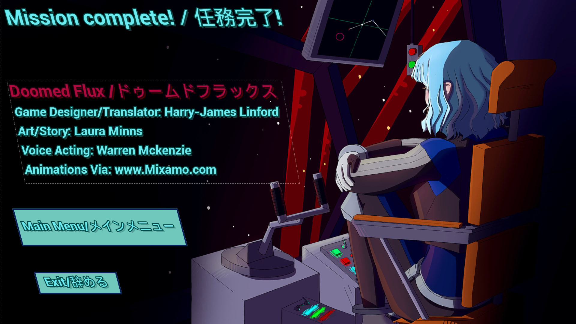 DoomedFlux End Screen.